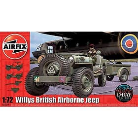 Airfix Willys Jeep, Trailer & 6PDR Gun