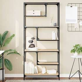 vidaXL Bokhylla sonoma-ek 81x36x176 cm konstruerat trä 836224