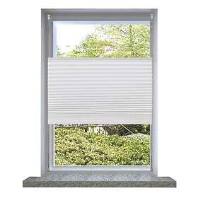 vidaXL Plisségardin 70x100 cm vit 240597