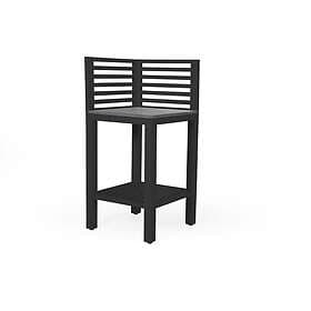 Brafab Bellac Corner Section Black 60 x 60 cm