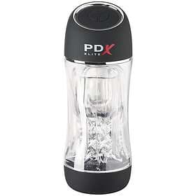 PDX Elite Viewtube Pro See-Thru Vibrerande Stroker Klar