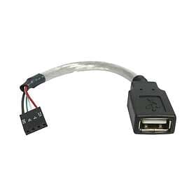 StarTech .com 15 cm USB 2.0-kabel USB A-hona till USB-moderkorthuvud med 4 stift