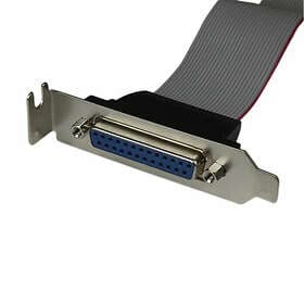 StarTech .com Low Profile 16in Parallel Port Header Cable Adapter w/ Bracket DB2