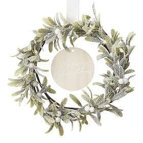 Christmas Wreath with Mistletoe