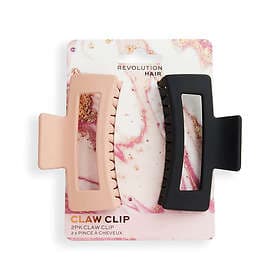 Makeup Revolution 2 Pack Rectangle Matte Clip Nude/Black