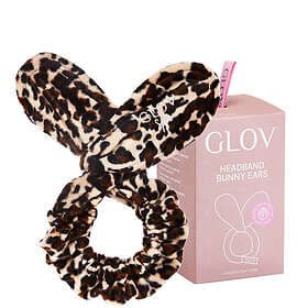 Glov Cheetah Bunny Ears Hair Protecting Headband and Hair Tie Set