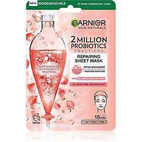Garnier Skin Naturals sheetmask för ansiktet – engångs med probiotika 22g