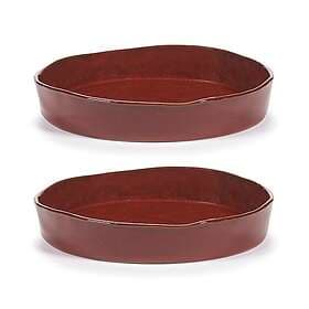 Serax La Mère deep Plate M Ø23 cm 2-pack Venetian red