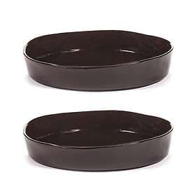 Serax La Mère deep Plate S Ø20 cm 2-pack Dark brown