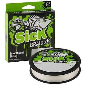 Berkley Sick Braid 300m White 0.14mm Høyytelses supermykt multifilament snøre