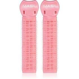Masil Roller Pins Peach Girl Velcro hårspolar För volym från rötterna 2 st.
