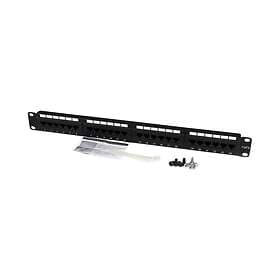 CAT StarTech.com 1U hyllmonterbar 6 110 patchpanel med 24 portar patch-panel 1U