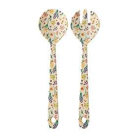 Rice salladsbestick melamin 2 pcs Wild flowers