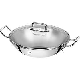 Zwilling Plus Wok with Two Handles and Glass Lid 32cm