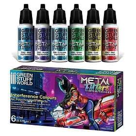 Green Stuff World Paint Set Color Metal Filters INTERFERENCES