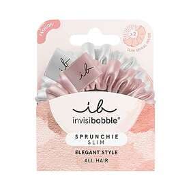 Invisibobble SPRUNCHIE SLIM Bella Chrome Hair Tie 2-pack