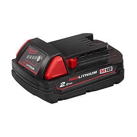 Milwaukee Batteri M18 B2; 18 V; 2.0 Ah; Li-Ion
