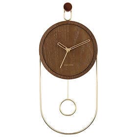 Karlsson Swing Pendulum Dark Wood Veneer väggklocka KA5892DW