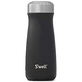 Swell Black Onyx 0.47L Wide Mouth Thermo Traveler Silver