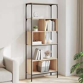 vidaXL Bokhylla 5 hyllplan sonoma-ek 76x33x188.5 cm konstruerat trä 839004