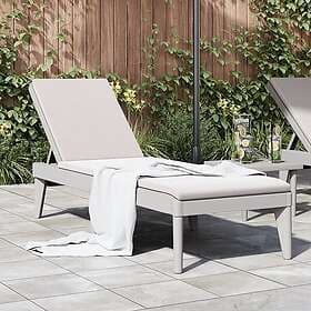 vidaXL Sunbed grå 186x60x29 cm PP 364218