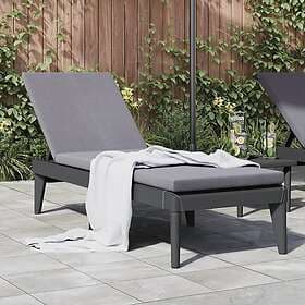 vidaXL Sunbed antracit 186x60x29 cm PP 364221
