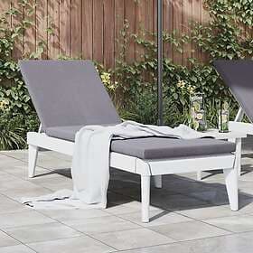 vidaXL Sunbed vit 186x60x29 cm PP 364220