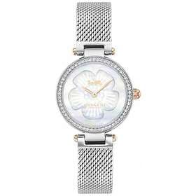 Coach 14503510 Women's Park Steel Mesh Bracelet Flower Watch