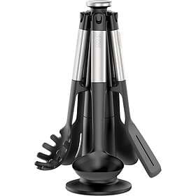 Joseph Joseph Elevate Utensil Set with Rotating Stand 5 pieces Red