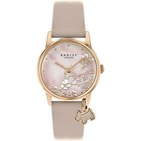 Radley RY2884 Botanical Floral Nude Leather Strap Pink Watch
