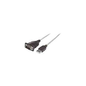 Manhattan 151856 serielkabel Sølv 0.45 m USB A Serial/COM/RS232/DB9