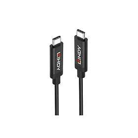 Lindy 43348 USB-kabel 3 m USB 3.2 Gen 2 (3.1 Gen 2) USB C Sort