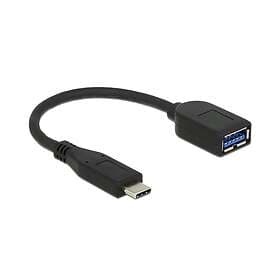 DeLock Premium USB typ C-adapter USB typ A till USB-C 10 cm