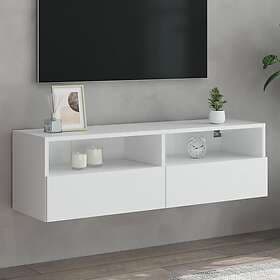 vidaXL Väggmonterad TV Stand vit 100x30x30 cm konstruerat trä 836882