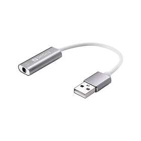 Sandberg Headset USB converter Silver/White