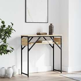 vidaXL Avlastningsbord med hylla sonoma-ek 75x30x75cm konstruerat trä 837798
