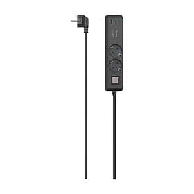 Hama 3 X USB 65W PD 1.4m Two-Way Power Strip