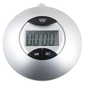 Fackelmann Magnetiskt kök LCD-minuters timer, grå, 7.6 x 7.6 x 3.5 cm