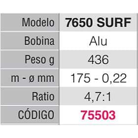 Spinit Log Surf Surfcasting Reel Silver 7650