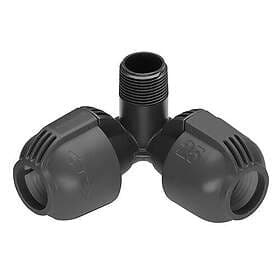 Gardena Garden Tap Connector Angled L-Joint 25mm x 3/4" External Thread