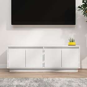 vidaXL TV Stand vit 110x34x40 cm massiv furu 813850