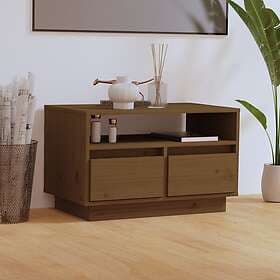vidaXL TV Stand honungsbrun 60x35x37 cm massiv furu 813428