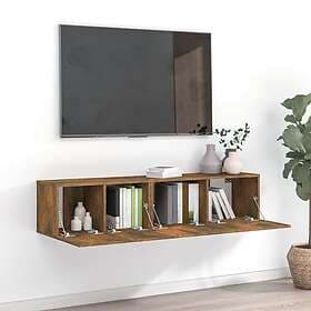 vidaXL TV Stand 2 delar rökfärgad ek konstruerat trä 3120278