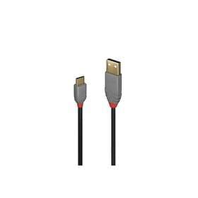Lindy USB 2.0 Typ A an C Kabel Anthra Line 1m