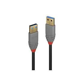 Lindy 36750 USB-kabel 0.5 m USB 3.2 Gen 1 (3.1 Gen 1) USB A Sort