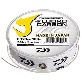 Daiwa J-Fluorocarbon 0.20 mm Ekstrem slitestyrke og knutestyrke