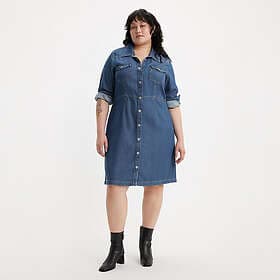 Levi's Plus Size Otto Western Long Sleeve Short Dress