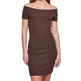 Urban Classics Off Shoulder Short Sleeve Short Dress