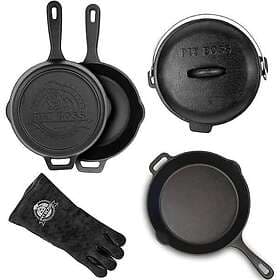 Pit Boss 6-Piece Cast Iron Kit