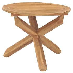 vidaXL Garden Table Ø90x75 cm solid teak 316168